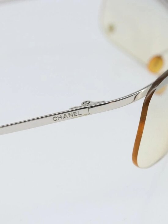 CHANEL Sunglasses metal Silver CC Auth BA10543 main image 6